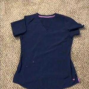 Navy scrub top